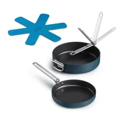 Space non-stick frying pan 2 pieces, Blue