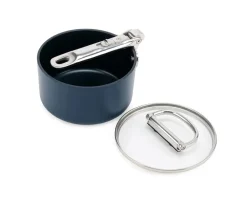 Space non-stick saucepan with lid Ø15 cm, Blue