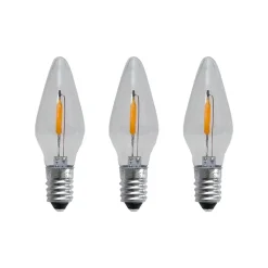 Spare lamp E10 LED filament soft glow 3-pack, 0.5W 1900K non-dimmable
