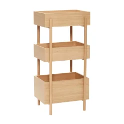 Stack console table, Oak