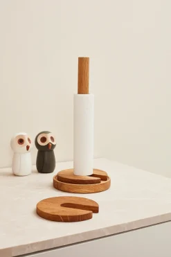 Stack kitchen paper holder, Oak