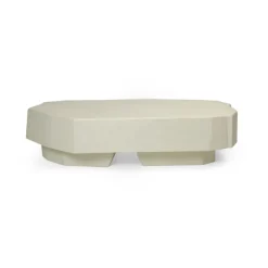 Staffa coffee table 163.5x82.4 cm, Ivory
