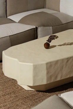 Staffa coffee table 163.5x82.4 cm, Ivory