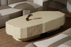 Staffa coffee table 163.5x82.4 cm, Ivory