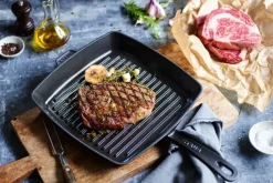 Staub American grill pan cast iron, 30x30 cm