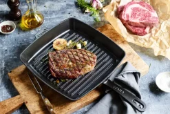 Staub American grill pan cast iron, 26x26 cm