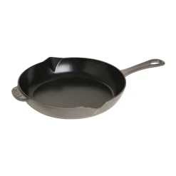 Staub cast iron frying pan with pouring spout Ø26 cm, Graphite gray