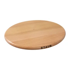 Staub magnetic trivet oval beech, 29 cm