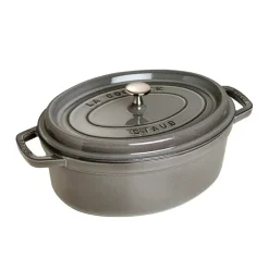 Staub oval casserole dish 4.2 l, grey