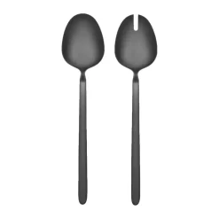 STELLA salad cutlery black 2-pack, 28 cm