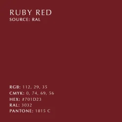 Step it up stool, ruby red