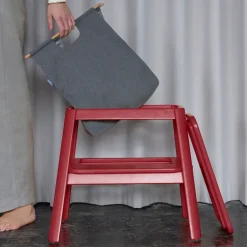 Step it up stool, ruby red