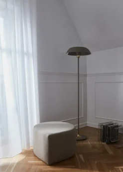 Stilla pouf bouclé, Taupe
