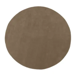 Stille tufted rug round, Ash Brown Ø240 cm