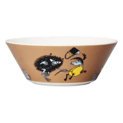 Stinky in action Moomin bowl, Brown