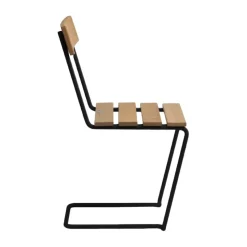 Stol 1 chair, Oiled oak-black