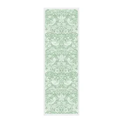 Strawberry Thief table runner 50x150 cm, Green