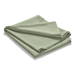 Stripe bedspread stonewashed cotton 180x260, Sage