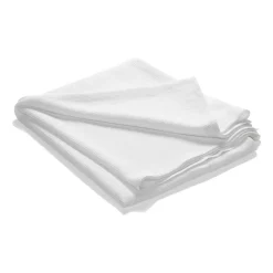 Stripe bedspread stonewashed cotton 180x260, White