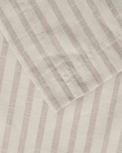 Stripe Mauve bed skirt, 140x200x53 cm