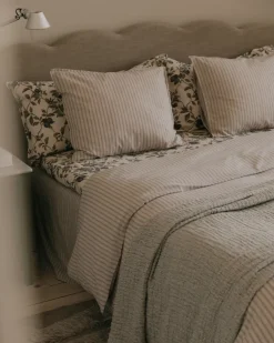 Stripe Mauve duvet cover double, 240x220 cm