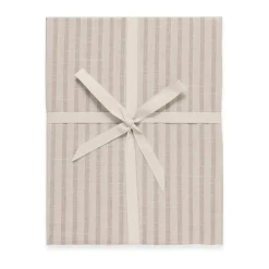 Stripe Mauve fitted sheet, 90x200x30 cm