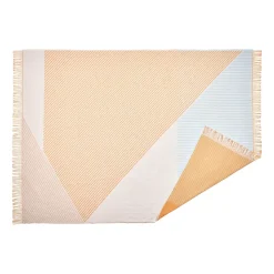 Stripes cotton throw, Yellow