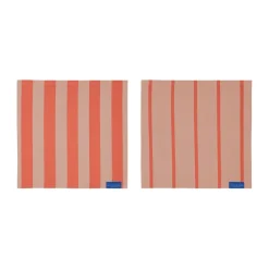 Stripes dishcloth 33x33 cm 2-pack, Latte