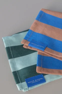 Stripes dishcloth 33x33 cm 2-pack, Mint