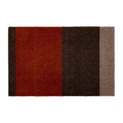 Stripes doormat horizontal, Brown-terracotta. 40x60 cm