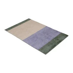 Stripes doormat horizontal, Lilac-ivory-green, 60x90 cm
