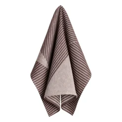 Stripes kitchen towel 47x70 cm 2-pack, Brown-white