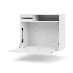 STUDIO desk, wall hung, Snow 38