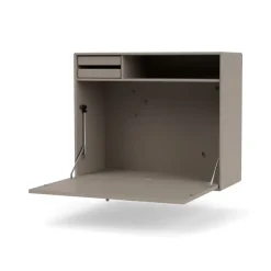STUDIO desk, wall hung, Truffle 141