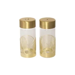 Sun salt- and pepper mill, Gold-glass