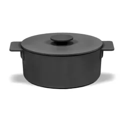 Surface cast iron casserole black, 3 l