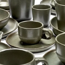 Surface espresso cup with saucer 10 cl, camogreen