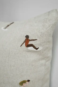 Surfers pillowcase 48x48 cm, Natural