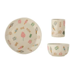 Sweets dinnerware set 3 pieces, Nature