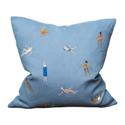Swimmers pillowcase 45x45 cm, Blue