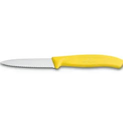 Swiss Classic vegetable-/paring knife serrated 8 cm, Yellow