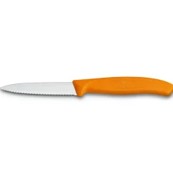 Swiss Classic vegetable-/paring knife serrated 8 cm, Orange