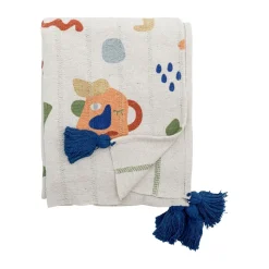 Sylvie cotton throw 160x130 cm, Natural