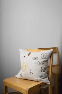 Symbol pillowcase 48x48 cm, Natural