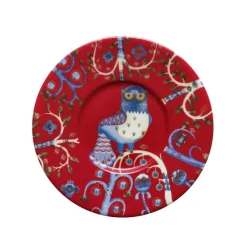 Taika coffee saucer, red