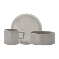 Taper plate 14 cm, Light grey