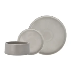 Taper plate 14 cm, Light grey