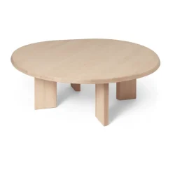 Tarn coffee table 107,6x108,1 cm, White oiled beech