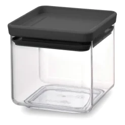 TASTY+ square storage jar 0.7 L, Dark grey
