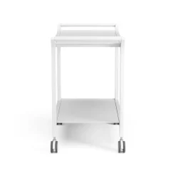Teatime serving trolley, Ash White glazed
